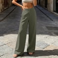 thumbnail image 3 of MLCDZ Womens Plus Size Dress Pants Pull On Elastic Waist Wide Leg Stretchy Work Pants with Pockets Office Business Casual Baggy Slacks for Women Trousers, 3 of 7