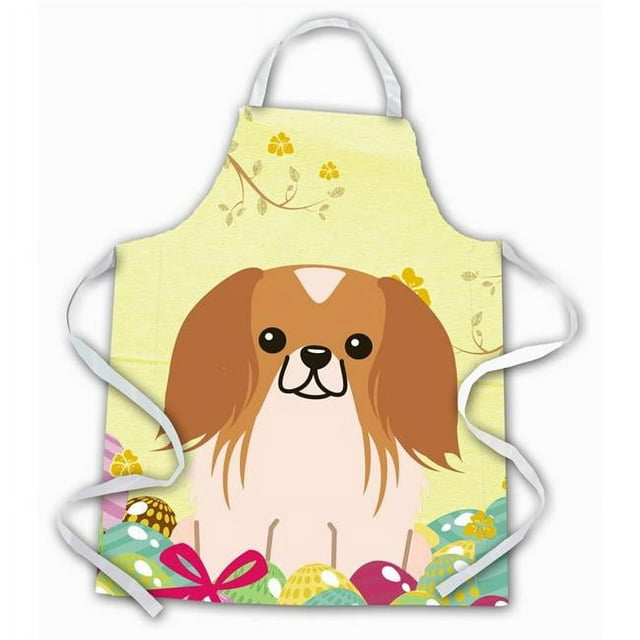 Carolines Treasures BB6103APRON Easter Eggs Tablier Rouge et Blanc