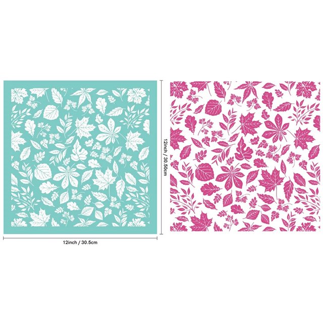 Pantalla de seda autoadhesiva reutilizable, plantillas de serigrafía de otoño de Navidad, impresión de sellos de arcilla para ropa, muebles de joyería Diy