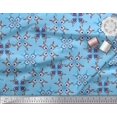 thumbnail image 2 of Soimoi Crepe Silk Fabric Tiles Moroccan Print Sewing Fabric Yard 42 Inch Wide, 2 of 3