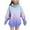 Navy, variant on Cethrio Girls Hoodies Size 10-12, Gradient Print Thermal Loose Fit Pullover Girls Sweatshirts Multicolor