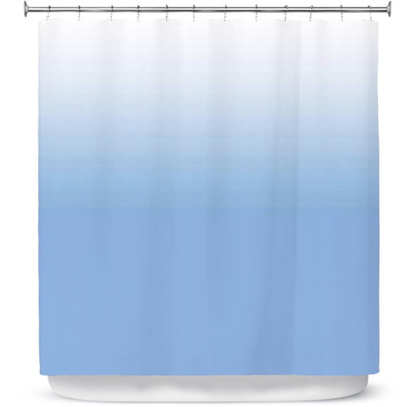 Shower Curtains 70" x 73" from DiaNoche Designs by Susie Kunzelman - Ombre Airy Blue