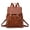 Brown, variant on PRIYAL Fashion PU Leather Backpack Purse for Men Women Travel Backpack Bag with Ladies Shoulder Handbags Casual Daypack
