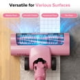 thumbnail image 4 of KISSAIR 300W Cordless Vacuum Cleaner, Brushless motor Lightweight Self-standing Led Display Screen Vacuum Cleaners for Home, 45 Min RuntimeCarpet Pet Hair, Pink, 4 of 12