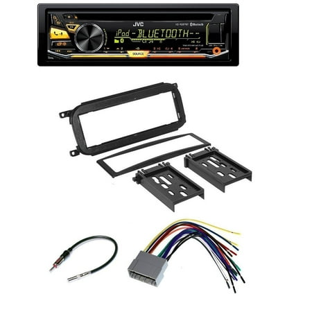 Audi Harness - Chrysler Jeep Dodge Car Audio Radio Installation Dash Kit + Harness + Antenna And JVC KD-RD97BT CD/MP3/WMA Player W/ Bluetooth iHeart Radio Pandora Front USB AUX