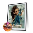 thumbnail image 1 of 5D diamante pintura DIY ojos grandes elfo muñeca completo taladro redondo Rhinestone Likrtyny Oficina Multiescena Multifunción, 1 of 9