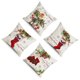 thumbnail image 2 of Injueey 4 unidades/juego de funda de almohada para fiesta de Navidad, funda decorativa para almohada, cojín bonito, adorno para sofá cama para oficina Kits de decoración para fiestas Injueey HA069226-00B, 2 of 6