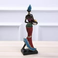 thumbnail image 3 of Statues d'Art de Figure de Femmes Africaines Statue de Figure de Dame Tribale Bleue, 3 of 8