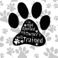 thumbnail image 3 of SD Graphics Studio 12x12 Black Modern Framed Museum Art Print Titled - BandW Dog Paw II, 3 of 5