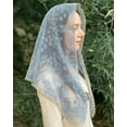 thumbnail image 4 of Mantveil Church Mantilla Catholic Veil: Velos para ir a la iglesia Chapel Lace Head Covering Spanish Mass Prayer Veil (Blue), 4 of 5