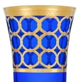 thumbnail image 3 of HOMEHUT Cobalt Blue Champagne Flutes with Gold Rings, Set of 4, 3 of 4
