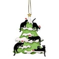 thumbnail image 3 of Floleo Black Cat Christmas Ornaments - Black Cat Xmas Decor Tree Hanging - 2024 Black Kitten Christmas Ornament, 3 of 5