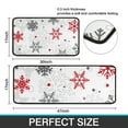thumbnail image 7 of Multicolor Christmas Snowflake Pattern Kitchen Rugs Sets Of 2,Anti Fatigue Kitchen Mat Rugs Non Slip Washable,Decorative Kitchen Floor Mats for Kitchen,Sink,Laundry,17"X30"+17"X47", 7 of 7