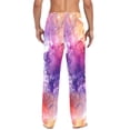 thumbnail image 4 of joogoo Men's Pajama Pants Purple Marble Cotton Long Sleepwear Lounge Pants XL, 4 of 7