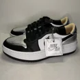 thumbnail image 1 of Ni - ke Ni - ke Air Jordan 1 Elevate Low SE Metallic Silver Toe DQ8561-001 Women's Size 11, 1 of 5