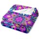 thumbnail image 3 of Manta de rayas de arcoíris, manta abstracta de sarga de franela, acogedora, cálida y ligera, manta de felpa, manta cálida para todas las estaciones, para cama, sofá, regalo de 30 x 40 pulgadas, 3 of 8