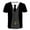 Color4, variant on Rebaike Men's Tuxedo Print T-Shirt Faux Suit Graphic Tee All-Over Costume Polyester Shirt