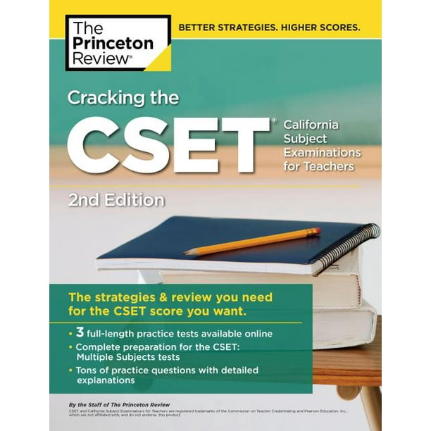 Professional Test Preparation Cracking the Cset (California Subject