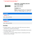 thumbnail image 2 of Wheel Stud - Compatible with 2010 - 2015 Lexus RX450h - Dorman, 2 of 2