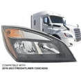 thumbnail image 2 of APA Replacement Headlight with Bulb for 2018 - 2023 Cascadia Passenger Right RH Side A6601512003, 2 of 2