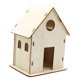 thumbnail image 1 of Casa para pájaros de madera sin terminar, caja nido para pájaros, adorno artesanal, jaula para pájaros hecha a mano 15cmx12cmx10cm, 1 of 9