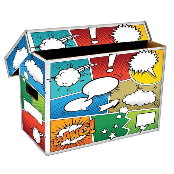 BCW Short comic box art POW! stackable and holds 150-175 comics