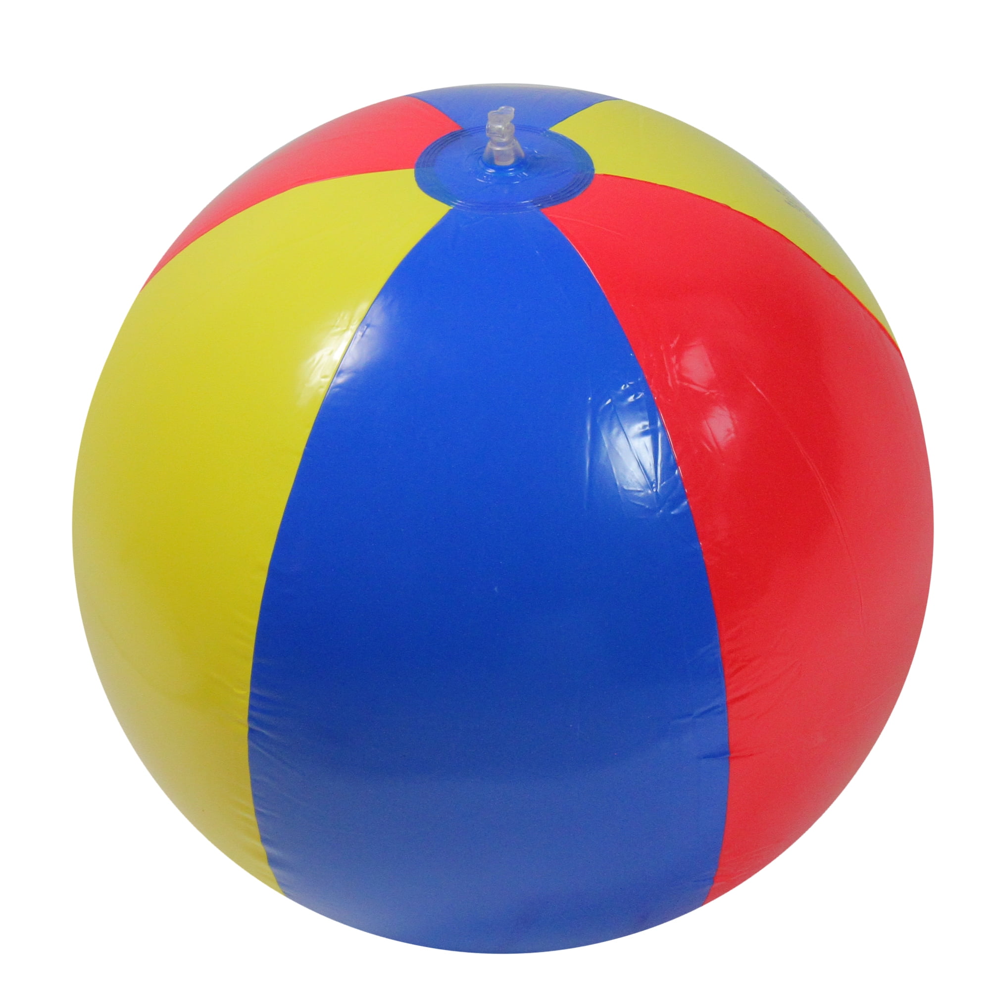 Sol Coastal Jumbo Classic Rainbow Inflatable 6-Color Beach Ball