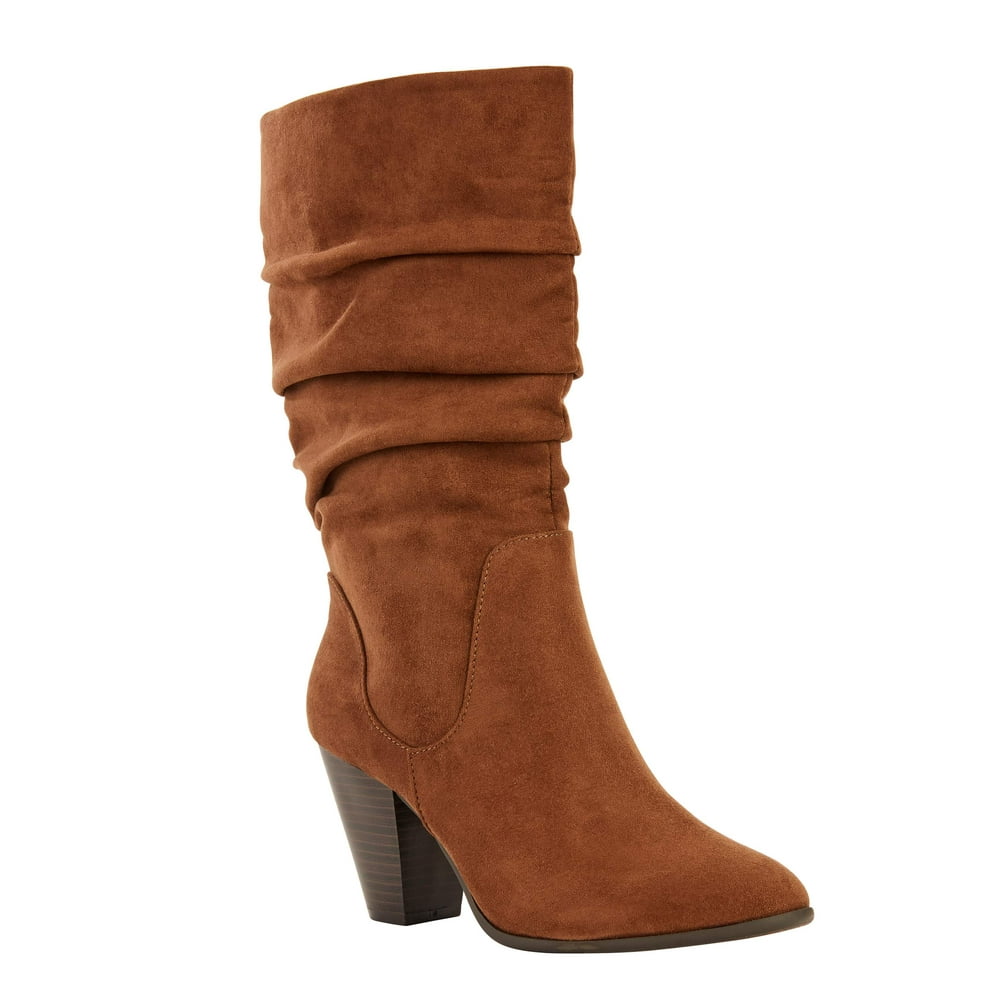 block heel slouch boots