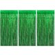 thumbnail image 1 of 3Pcs Festival Party Backdrops Green Tinsel Foil Fringe Curtain Background, 1 of 6