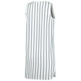 thumbnail image 3 of Women's Concepts Sport White Boston Red Sox Reel Pinstripe Knit Sleeveless Nightshirt, 3 of 3