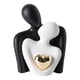 thumbnail image 2 of Figura de cerámica de pareja abrazándose | Estatua abstracta de amor en forma de corazón para decoración del hogar | Regalo de San Valentín o aniversario de bodas | Adorno para repisa de estantería, 2 of 6