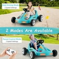 thumbnail image 4 of Costway Kart Électrique pour Enfants 12 V, Jouet de Course à Pile 7 Ah avec Télécommande, Bleu, 4 of 10