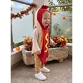 thumbnail image 5 of RUINIXCW Kids Hot Dog Costume Toddler Baby Boy Girl Halloween Costume Infant Funny Cosplay Outfit Hooded Sleeveless Hooded Romper Playsuit Jumpsuit, 5 of 10