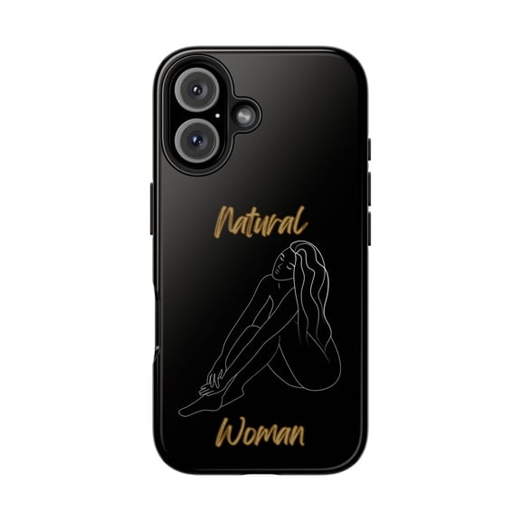 Natural Woman Beauty (WL) Tough Phone Cases BLACK