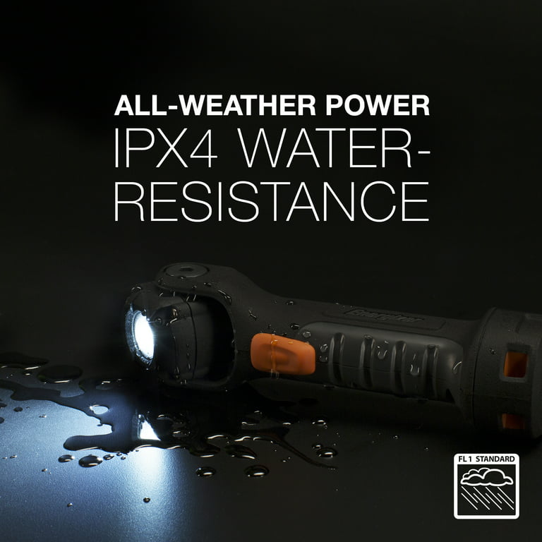 Energizer LED AA Lumens Work 5 (Batteries Hour Hard Included) Run PivotPlus 300 Light, Professional Time, Light, Case