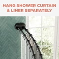 thumbnail image 5 of Double Curved Shower Curtain Rod, No Drill, Adjustable Tension Curved Shower Rod for Bathroom, Rustproof Double Rod, Non-Slip, Adds Room in Shower,, 5 of 6