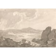 thumbnail image 2 of George Howland Beaumont 14x11 Gold Ornate Wood Frame and Double Matted Museum Art Print Titled - View Over Valley, 2 of 4