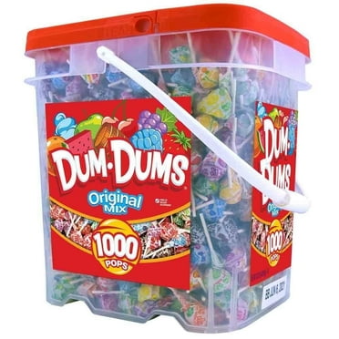 Dum Dums Lollipops Original Mix Flavors 1000 Count Bucket