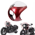 thumbnail image 6 of Headlight Fairing Screen ,Motorcycle Windscreen Cowl Cover Accessories Attachment Wind Screen Fairing Deflector for Motorbike Red, 6 of 8