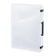 thumbnail image 1 of Qarigey Estuche Archivador Portátil Transparente Doble Hebilla con Asa Caja Contenedores A5 Grueso Negro Bolsas de maquillaje Blanco A4 grueso, 1 of 1
