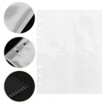 thumbnail image 4 of Carpeta con inserciones económicas portátiles, 25 hojas, bolsillos económicos para hojas sueltas, sobres transparentes, 4 of 7