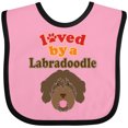 thumbnail image 3 of Inktastic Labradoodle Dog Lover Boys or Girls Baby Bib, 3 of 4