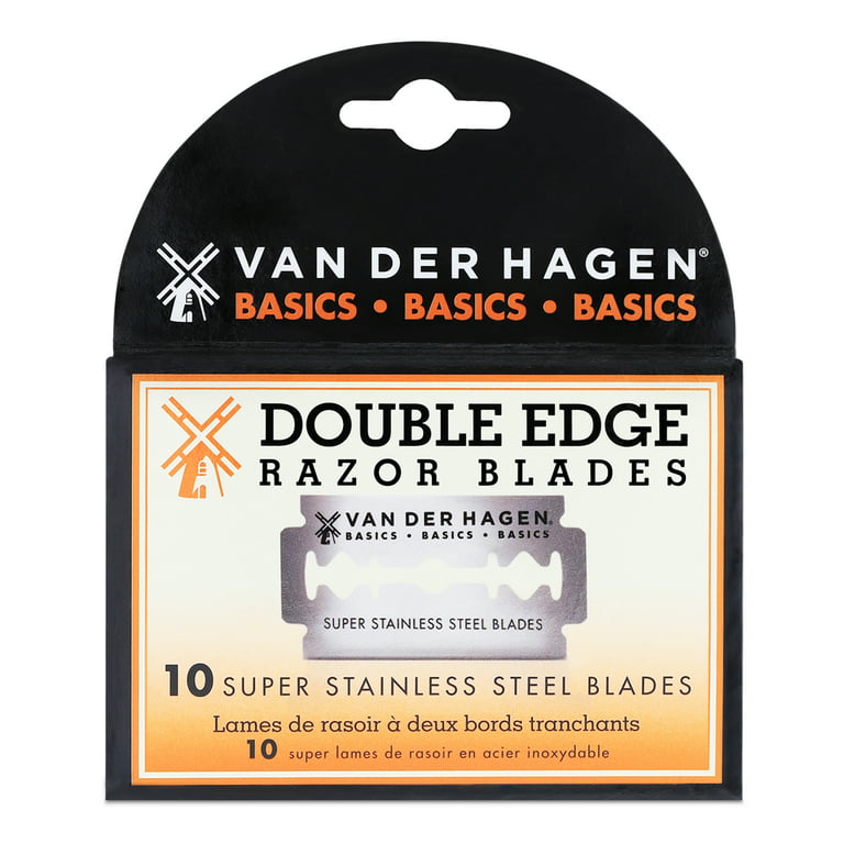 Van Der Hagen Stainless Steel Razor Blades, 5 Count (Pack of 1)  : Beauty & Personal Care