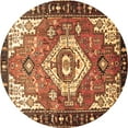 thumbnail image 1 of Ahgly Company Indoor Round Persian Brown Traditional Area Rugs, 5' Round, 1 of 4