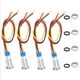 thumbnail image 5 of 4 Sets PreWired Round LEDs 2Color Waterproof Metal Lights Common Cathod 8mm 36V(Red and Yellow ), 5 of 5