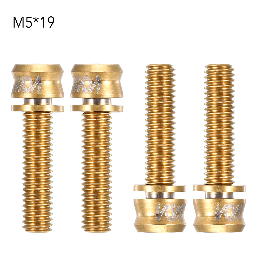 4PCS Bicycle Bike Stem Screws Hex Bolts Ultralight Cycling Titanium