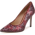 thumbnail image 3 of Sam Edelman Women's Hazel Deep Cabernet Sequin Pump 8W, 3 of 5
