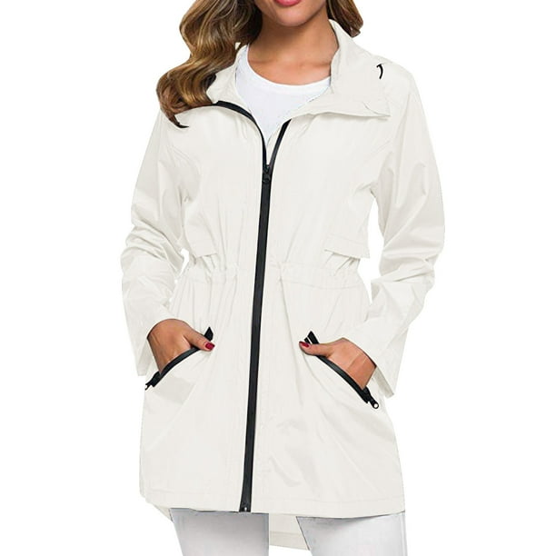 lystmrge Warm Wind I5 Apparel Light Nylon Jacket Women Long Raincoat