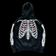 thumbnail image 2 of Sudadera con capucha y cremallera completa con estampado de calavera Harajuku de moda clásica para hombres, diseño de hip hop, gótico, rock callejero, tops casuales para parejas y2k, 2 of 2