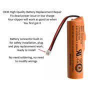 PerfectESell Battery Replacement for Wahl Magic Clip Clipper Hair Cordless Designer Senior Sterling-4 Beretto Super Taper Part 93837-OO1 + Tool Repair Fix Dead Power Issue
